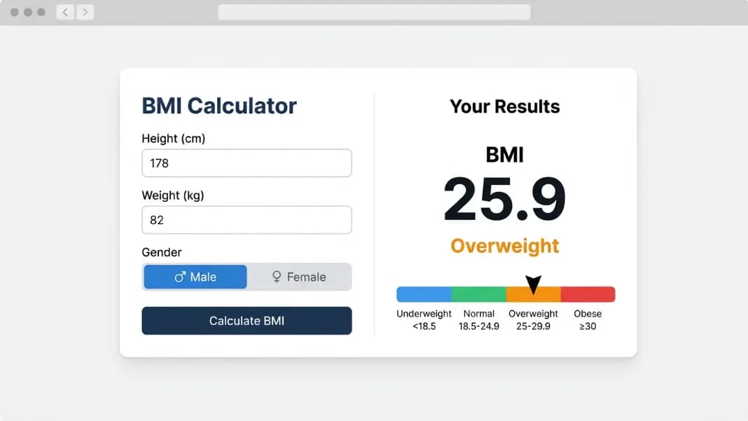 BMI Calculator for Men: Healthy Ranges, Age, and What the Numbers Mean