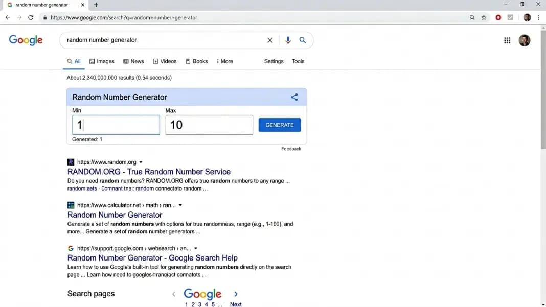 Google Random Number Generator: What It Does and What It Lacks