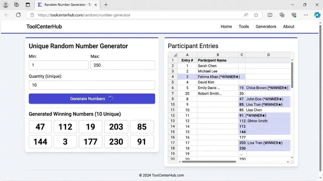How to Pick a Random Winner Fairly Online