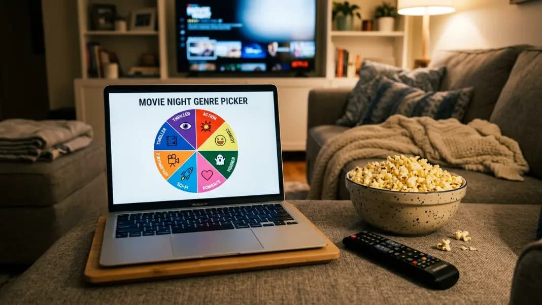 Movie Wheel Spinner: Pick a Random Film When Nobody Can Decide