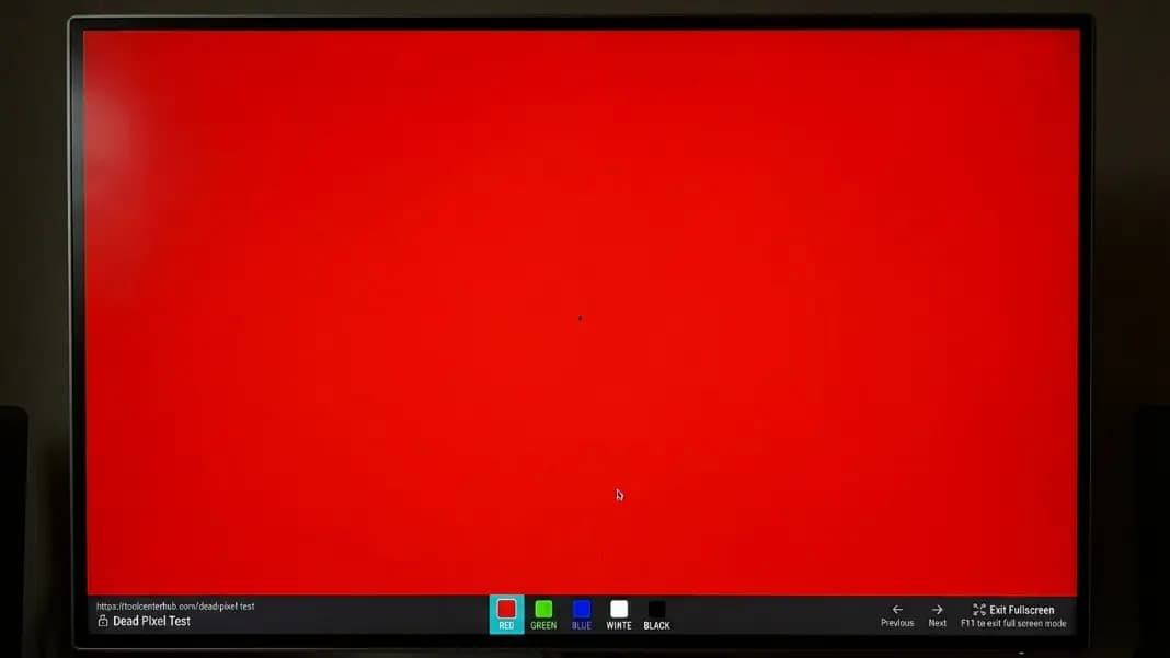 Dead Pixel Test Results: What Each Color Means and What to Do