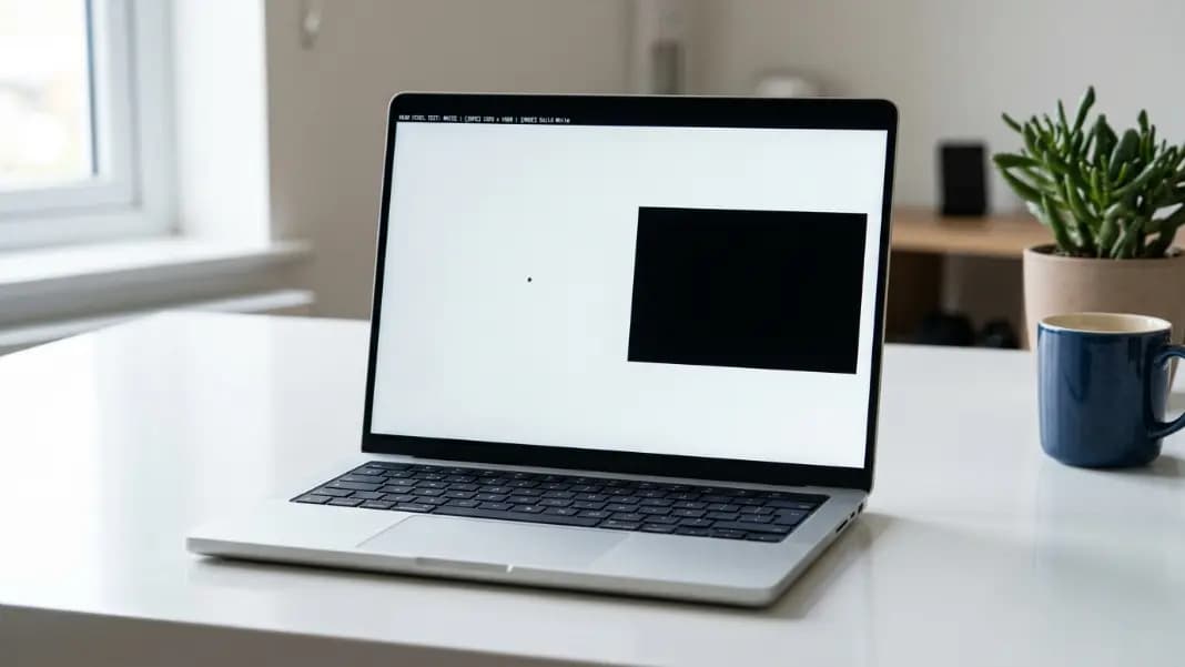 Dead Pixel on White Background: Dead Pixel, Dust, or Scratch?