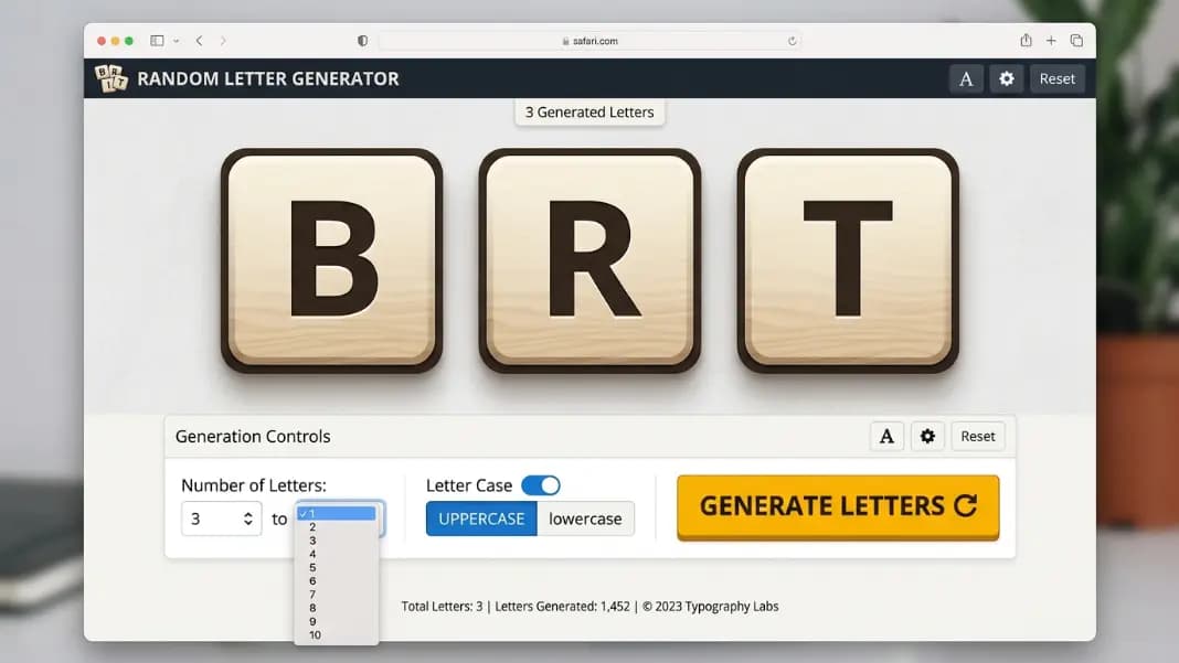A classroom whiteboard showing a letter B displayed in large text, with a teacher pointing to the letter while students write words beginning with B in their notebooks, illustrating classroom use of a random letter generator