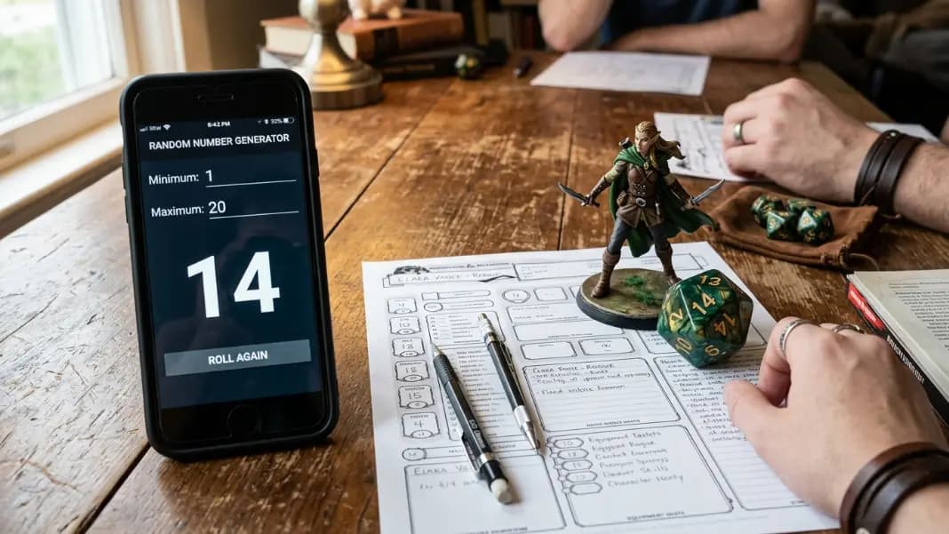 Random Number Generator for Games: Dice, D&D, Board Games, and Party Picks