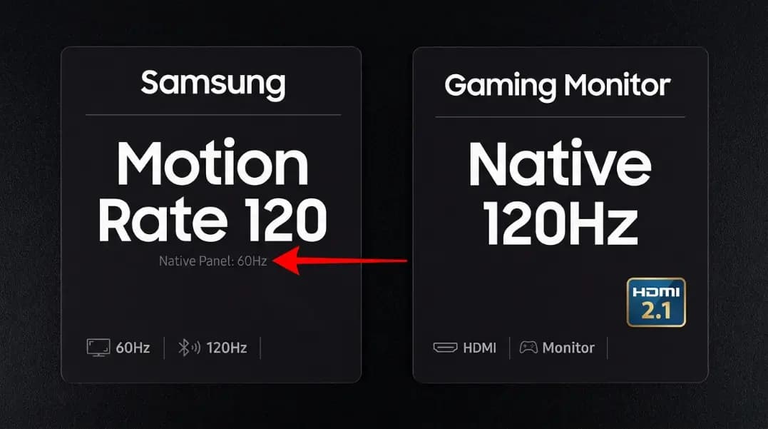 TV Refresh Rate vs Motion Rate: The Number That Is Not Real