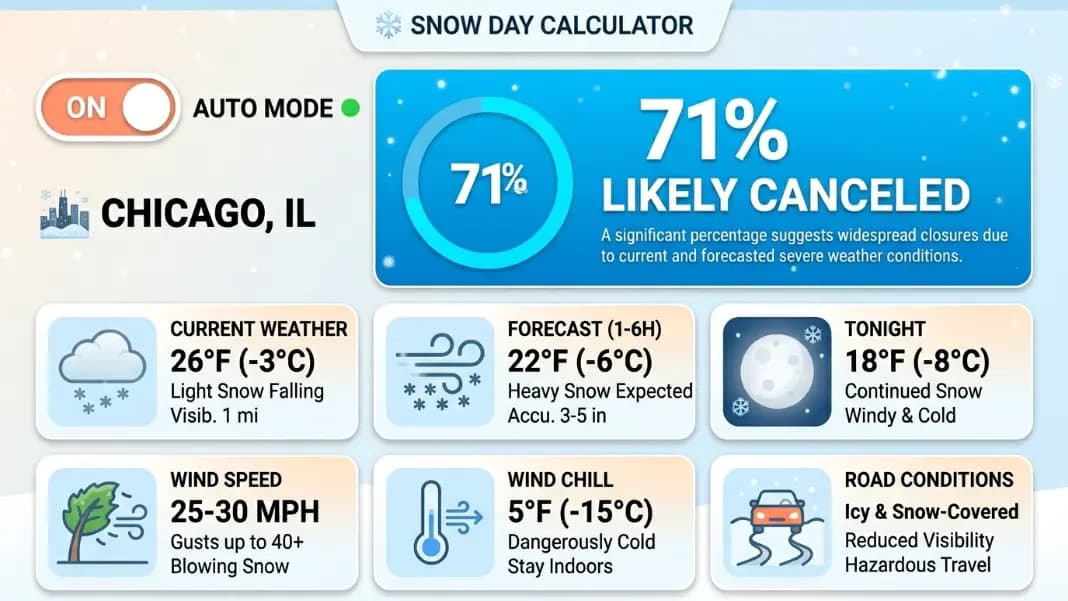 Snow Day Calculator: How Schools Decide to Cancel for Snow Snow Day Calculator: How Schools Decide to Cancel for Snow