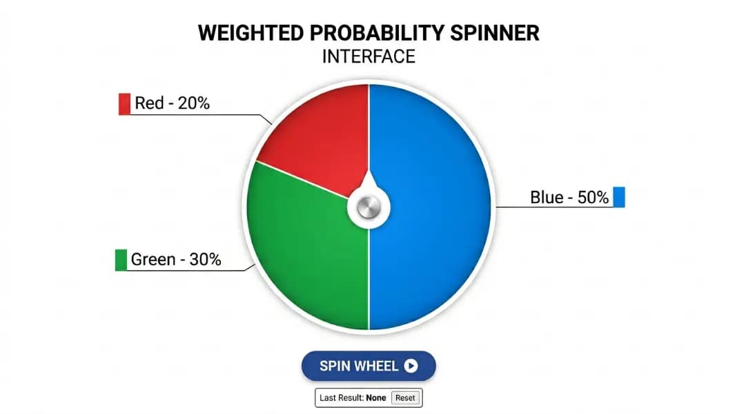 Percentage Wheel Spinner: Calculate Exact Odds for Any Probability Split