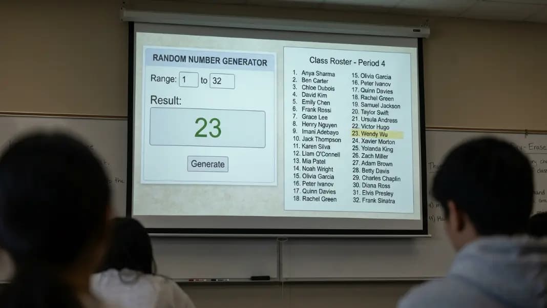 Random Number Generator for Classroom: Activities, Lessons, and Fair Selection
