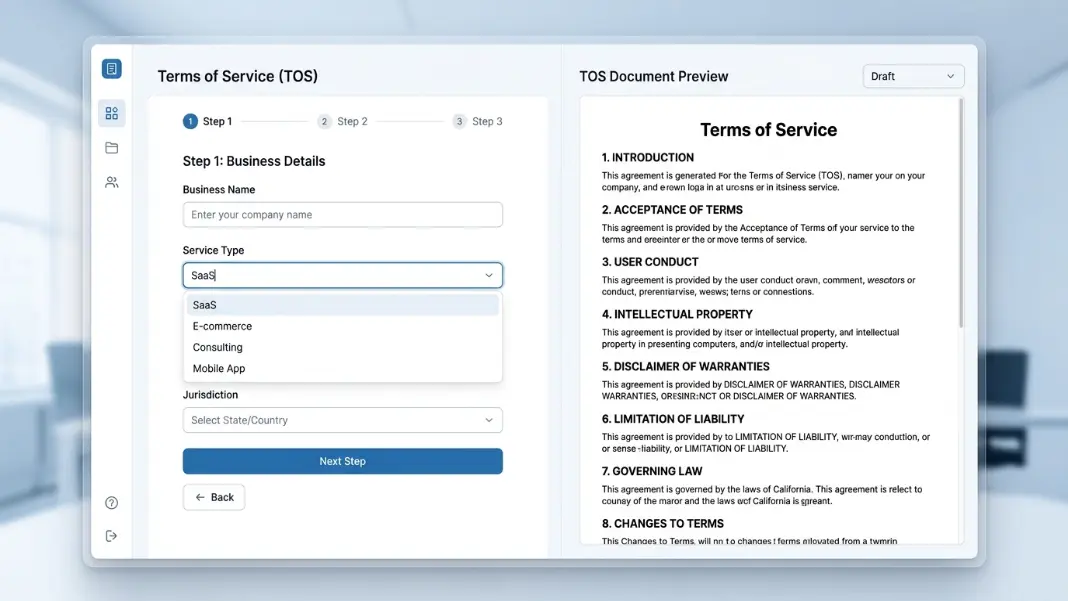 Terms of Service Generator: Create a Free TOS Online